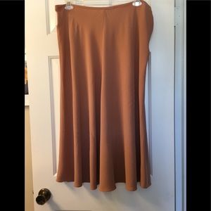 Eileen Fisher silk skirt in dusty peach.